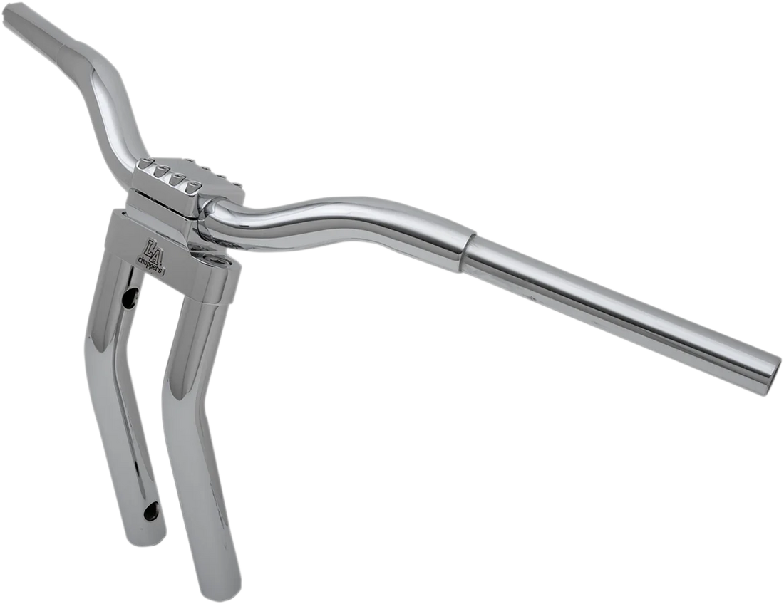 LA Choppers Handlebar - Kage Fighter - Pullback - 11" - Matte Black LA-7336-08M - Detail View