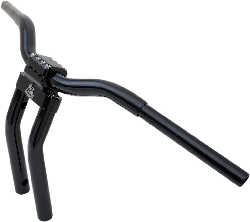 LA Choppers Handlebar - Kage Fighter - Pullback - 13" - Black LA-7336-10B - Side View