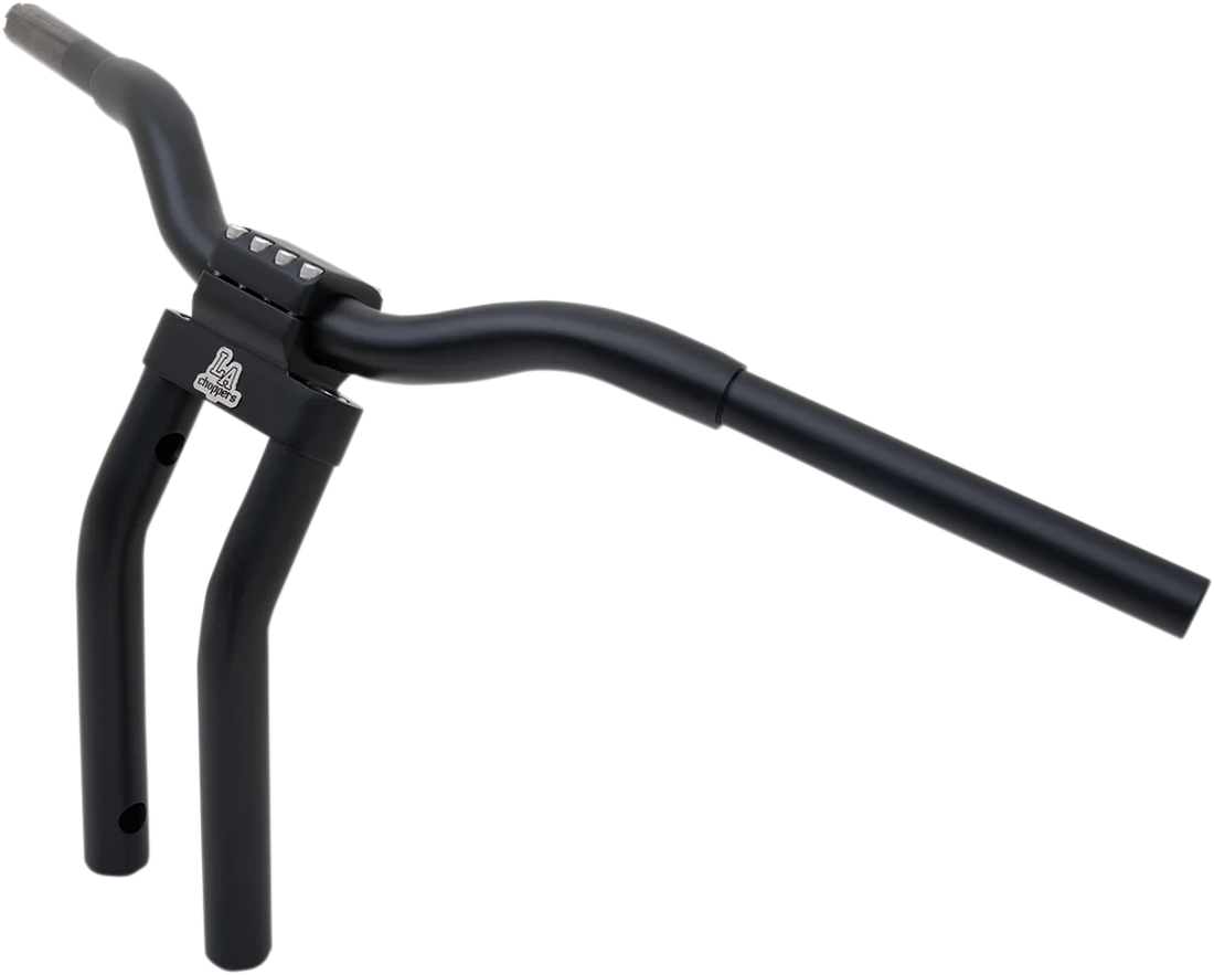 LA Choppers Handlebar - Kage Fighter - Pullback - 13" - Matte Black LA-7336-10M - Side View