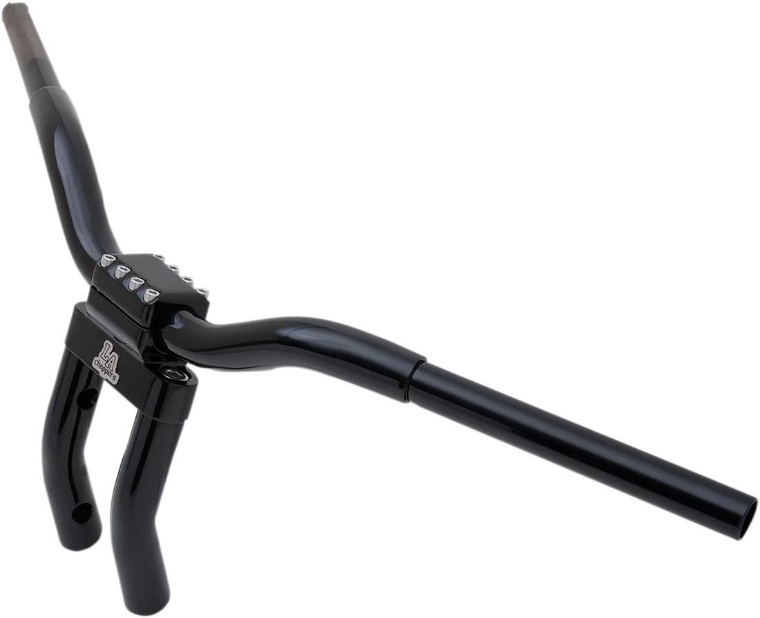 LA Choppers Handlebar - Kage Fighter - Pullback - 9" - Black LA-7336-06B - Side View
