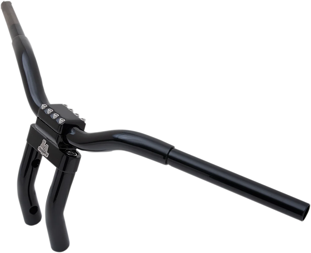LA Choppers Handlebar - Kage Fighter - Pullback - 9" - Black LA-7336-06B - Side View