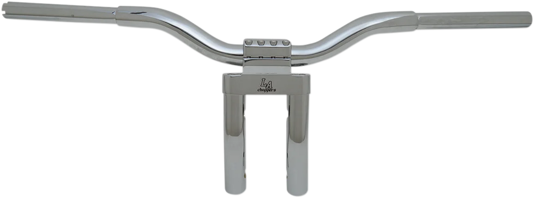 LA Choppers Handlebar - Kage Fighter - Pullback - 9" - Chrome LA-7336-06 - Back View