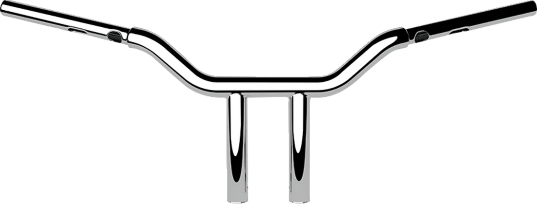LA Choppers Handlebar - One-Piece Kage Fighter - 12" x 1-1/4" - Chrome LA-7346-12 - Side View