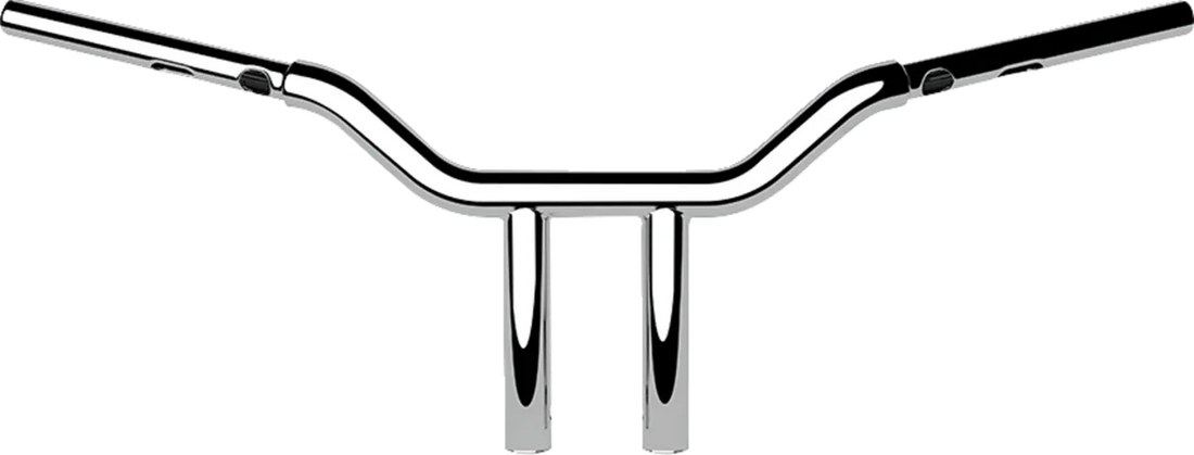 LA Choppers Handlebar - One-Piece Kage Fighter - 12" x 1-1/4" - Chrome LA-7346-12 - Side View