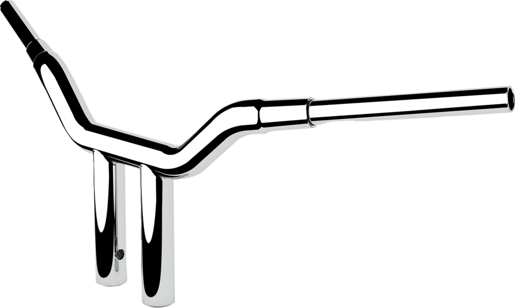 LA Choppers Handlebar - One-Piece Kagefighter - 10" x 1-1/2" - Chrome LA-7343-10 - Side View
