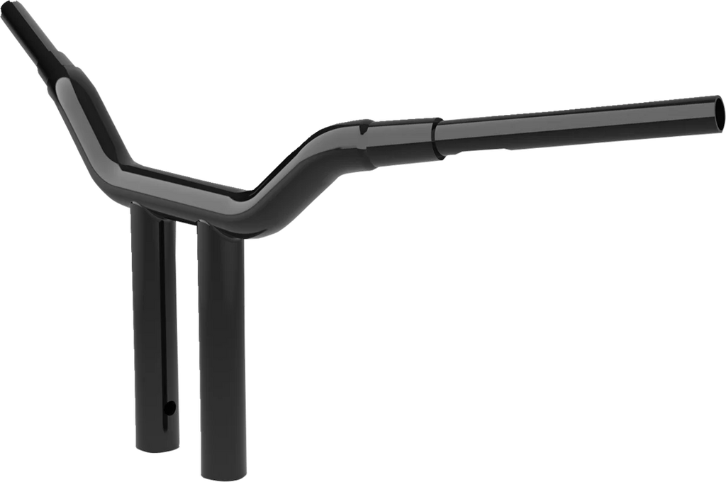 LA Choppers Handlebar - One-Piece Kagefighter - 12" x 1-1/2" - Black LA-7343-12B - Side View