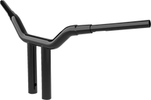 Load image into Gallery viewer, LA Choppers Handlebar - One-Piece Kagefighter - 12" x 1-1/2" - Black LA-7343-12B - Side View
