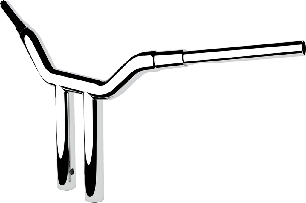 LA Choppers Handlebar - One-Piece Kagefighter - 12" x 1-1/2" - Chrome LA-7343-12 - Side View