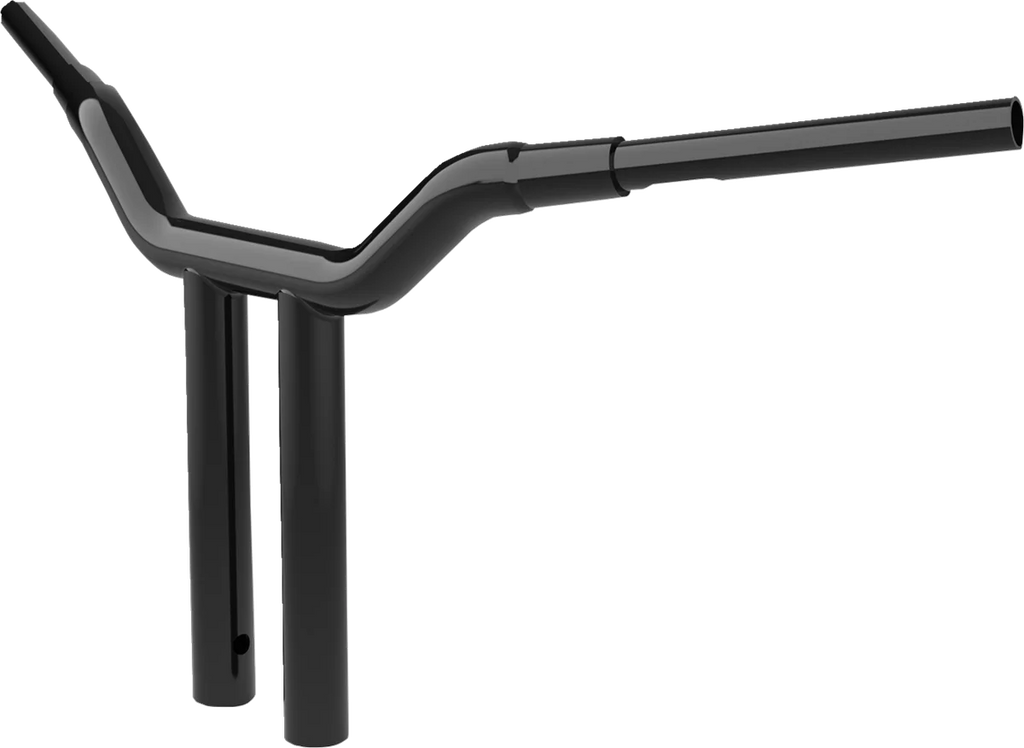 LA Choppers Handlebar - One-Piece Kagefighter - 14" x 1-1/2" - Black LA-7343-14B - Side View