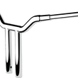 Load image into Gallery viewer, LA Choppers Handlebar - One-Piece Kagefighter - 14" x 1-1/2" - Chrome LA-7343-14 - Side View