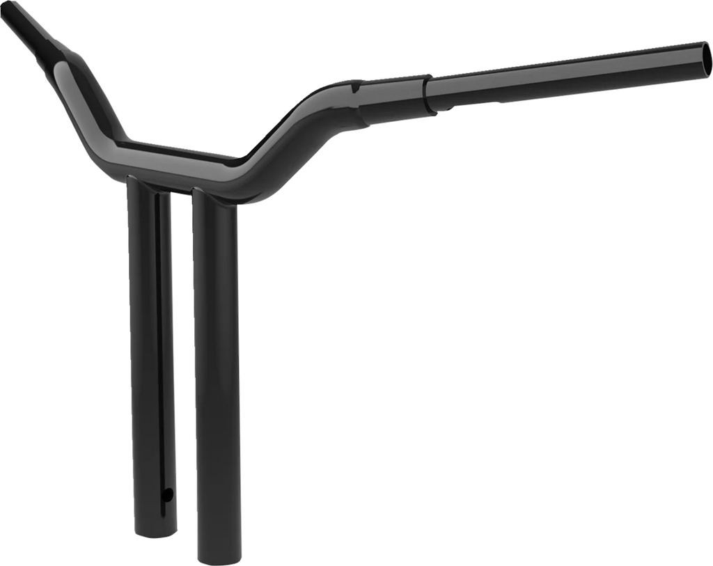 LA Choppers Handlebar - One-Piece Kagefighter - 16" x 1-1/2" - Black LA-7343-16B - Side View