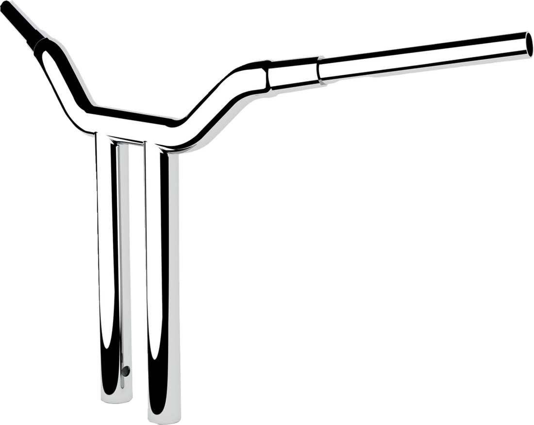 LA Choppers Handlebar - One-Piece Kagefighter - 16" x 1-1/2" - Chrome LA-7343-16 - Side View