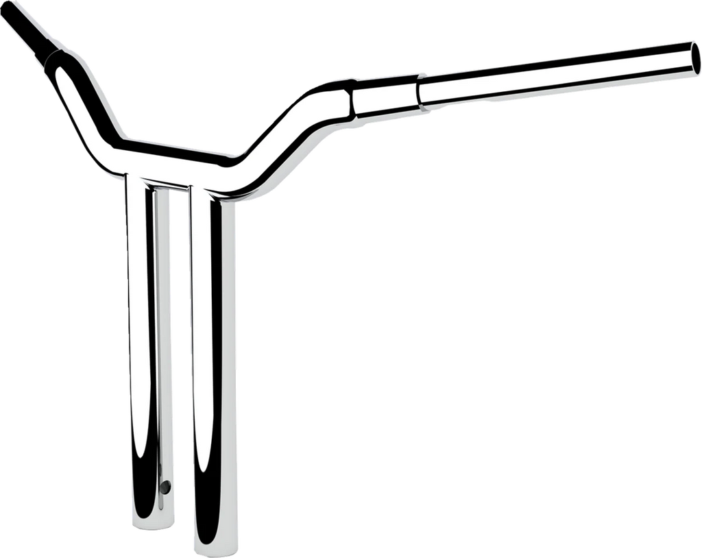 LA Choppers Handlebar - One-Piece Kagefighter - 16" x 1-1/2" - Chrome LA-7343-16 - Side View
