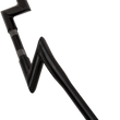 Load image into Gallery viewer, LA Choppers Handlebar - Outlaw "Z" - 1-1/4" - Black LA-7310-00B - Side View