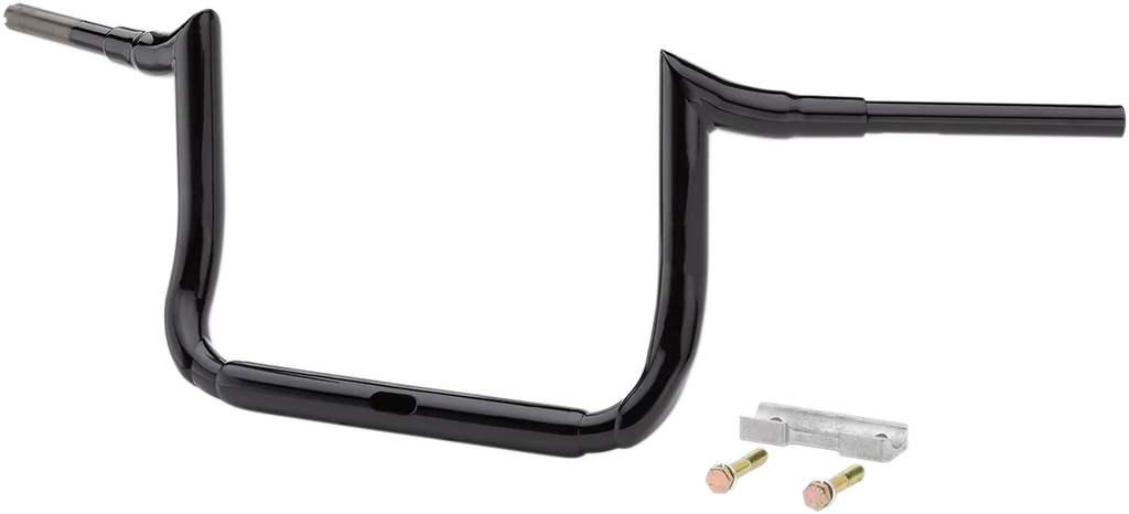 LA Choppers Handlebar - Prime Ape - 10" - Black LA-7356-10B - Side View