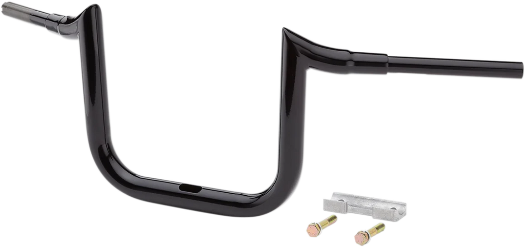 LA Choppers Handlebar - Prime Ape - 10" - Black LA-7357-10B - Side View