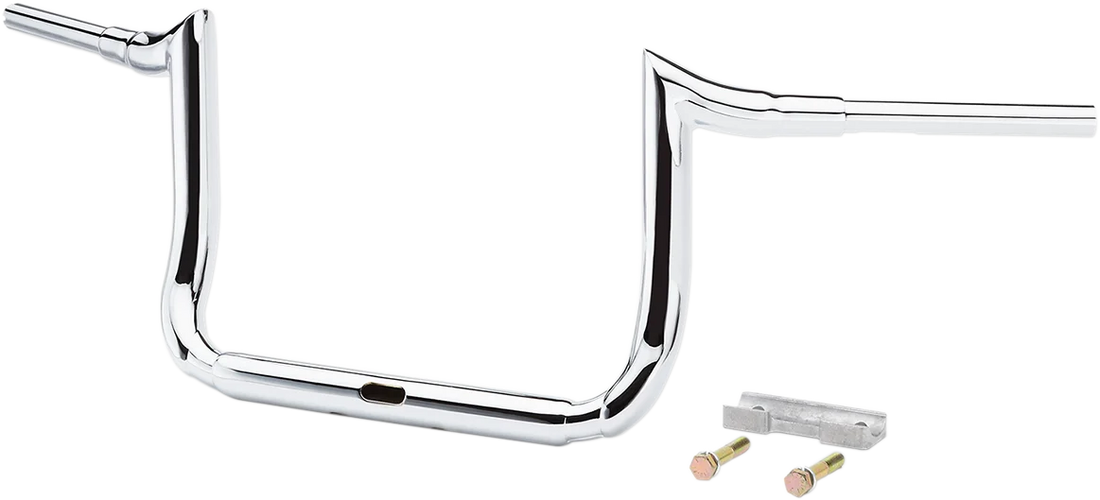 LA Choppers Handlebar - Prime Ape - 10" - Chrome LA-7356-10 - Side View