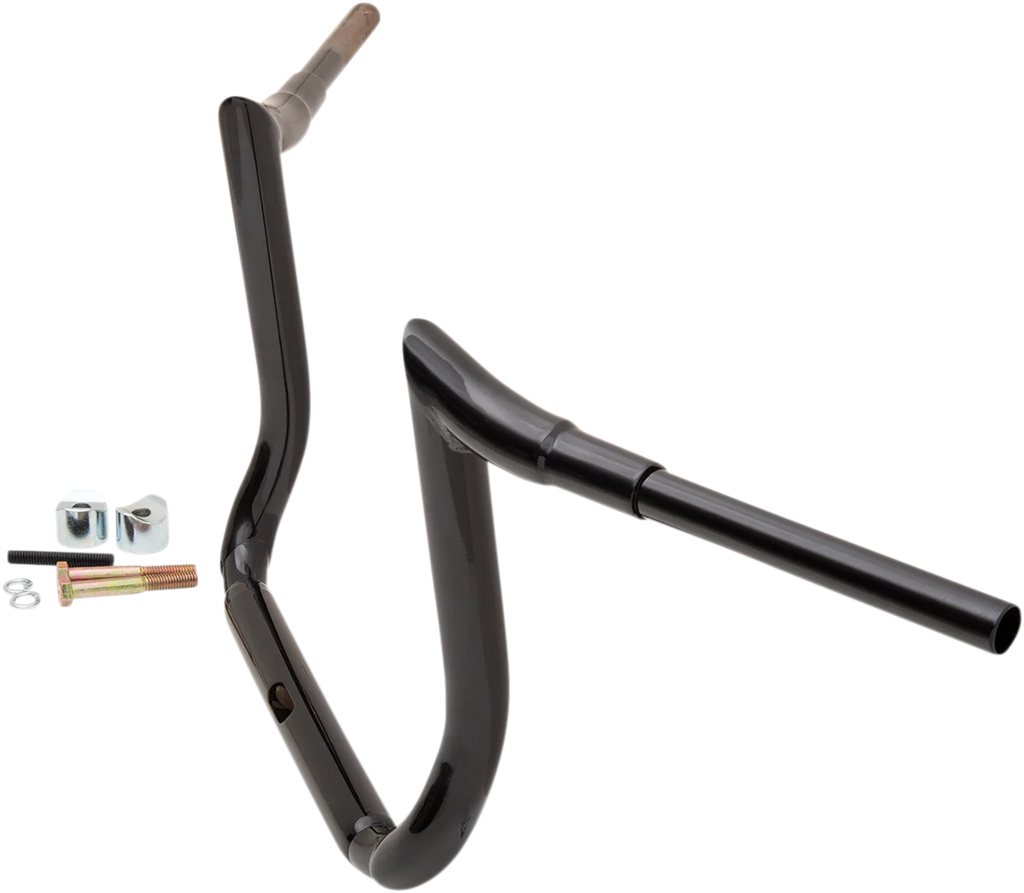 LA Choppers Handlebar - Prime Ape - 12" - Black LA-7355-12B - Side View