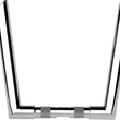 Load image into Gallery viewer, LA Choppers Handlebar - Prime Ape - 12" - Chrome LA-7377-12 - Main Product View