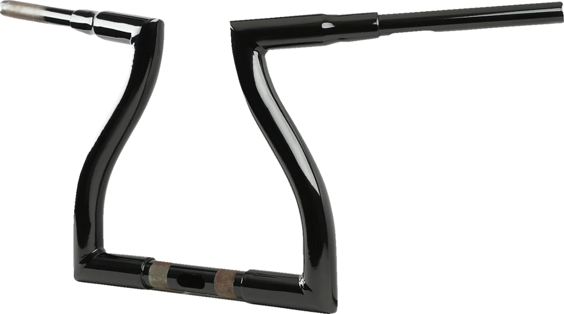 LA Choppers Handlebar - Thresher - 12" - Black LA-7327-12B - Back View