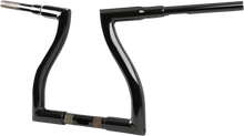 Load image into Gallery viewer, LA Choppers Handlebar - Thresher - 12" - Black LA-7327-12B - Installation View