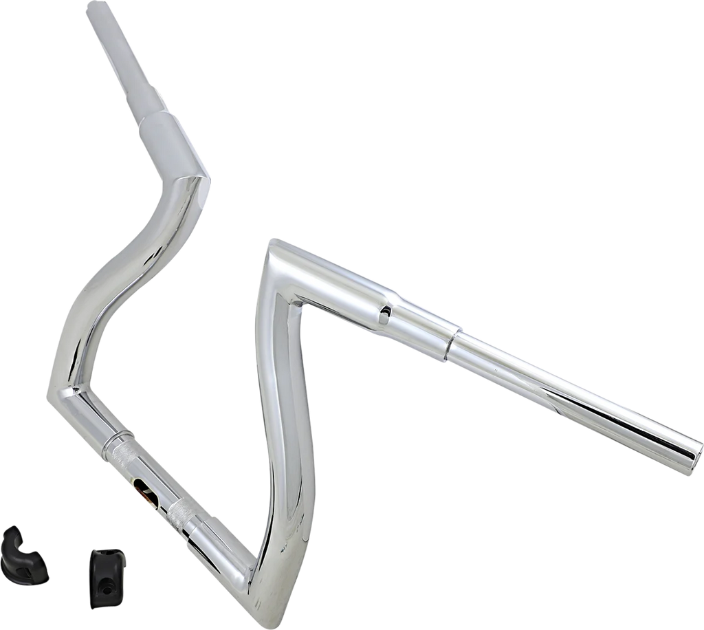 LA Choppers Handlebar - Thresher - 12" - Chrome LA-7317-12 - Side View
