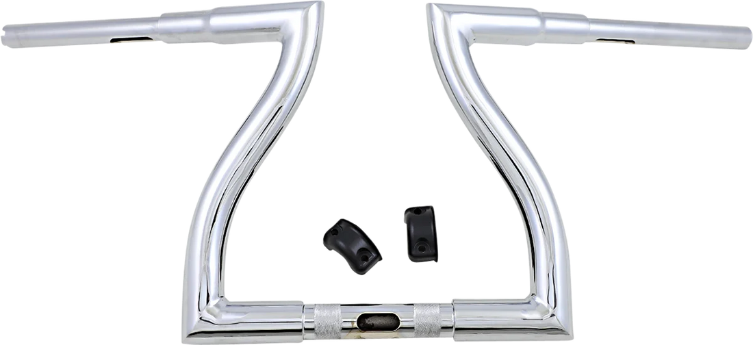 LA Choppers Handlebar - Thresher - 12" - Chrome LA-7317-12 - Back View