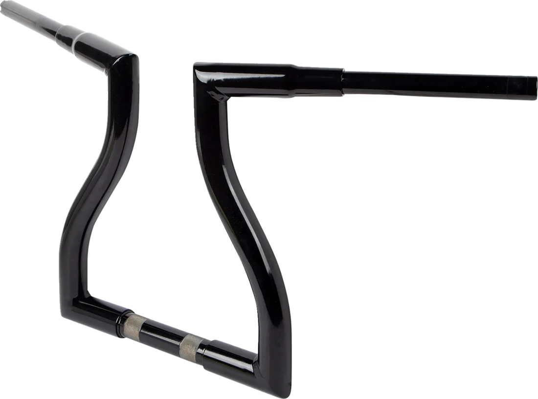 LA Choppers Handlebar - Thresher - 14" - Black LA-7327-14B - Side View