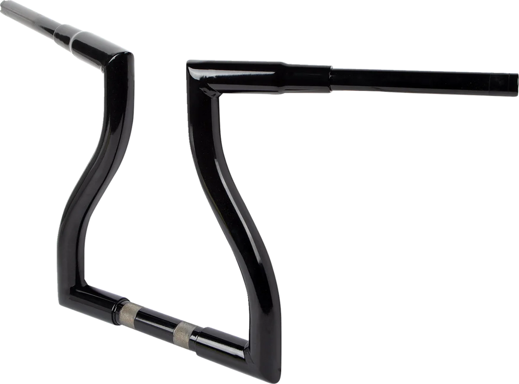 LA Choppers Handlebar - Thresher - 14" - Black LA-7327-14B - Side View