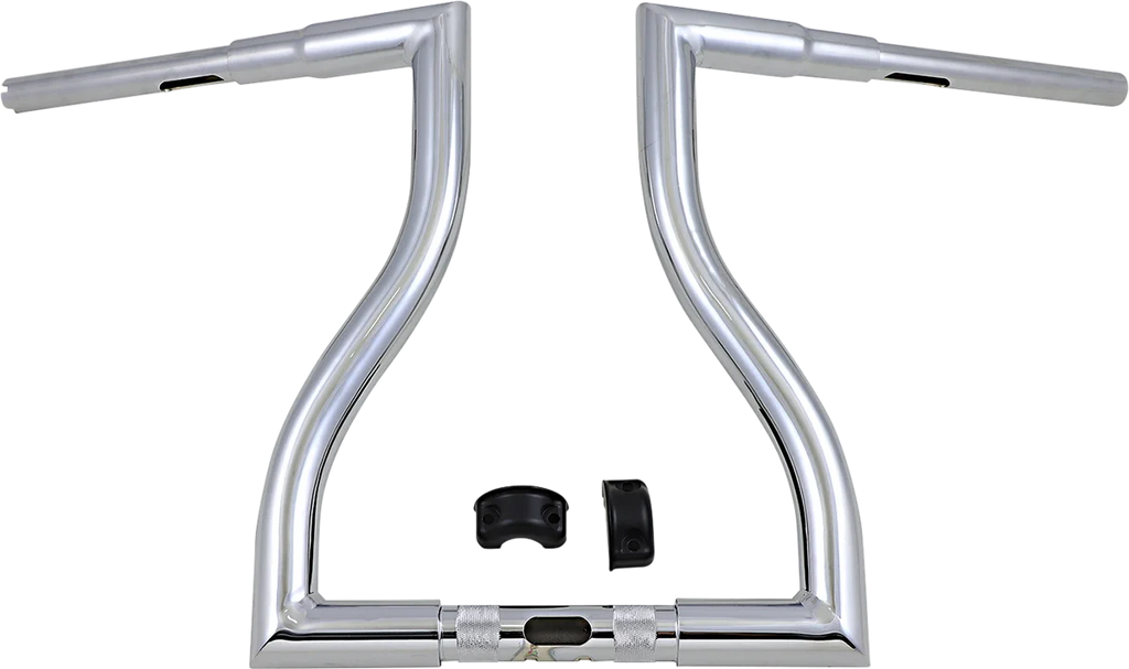 LA Choppers Handlebar - Thresher - 16" - Chrome LA-7317-16 - Side View