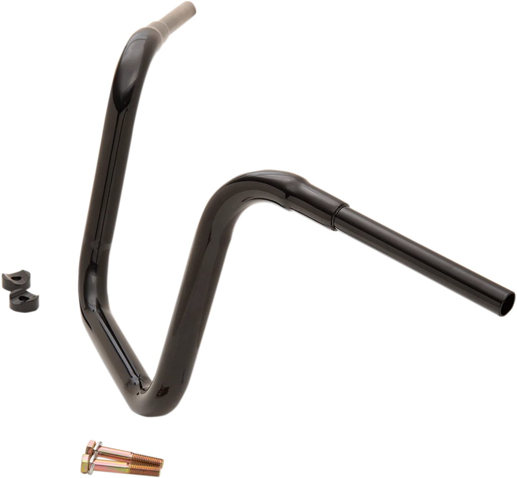 LA Choppers Handlebar - Treehugger - Wide - 13" - Black LA-7375-13B - Side View