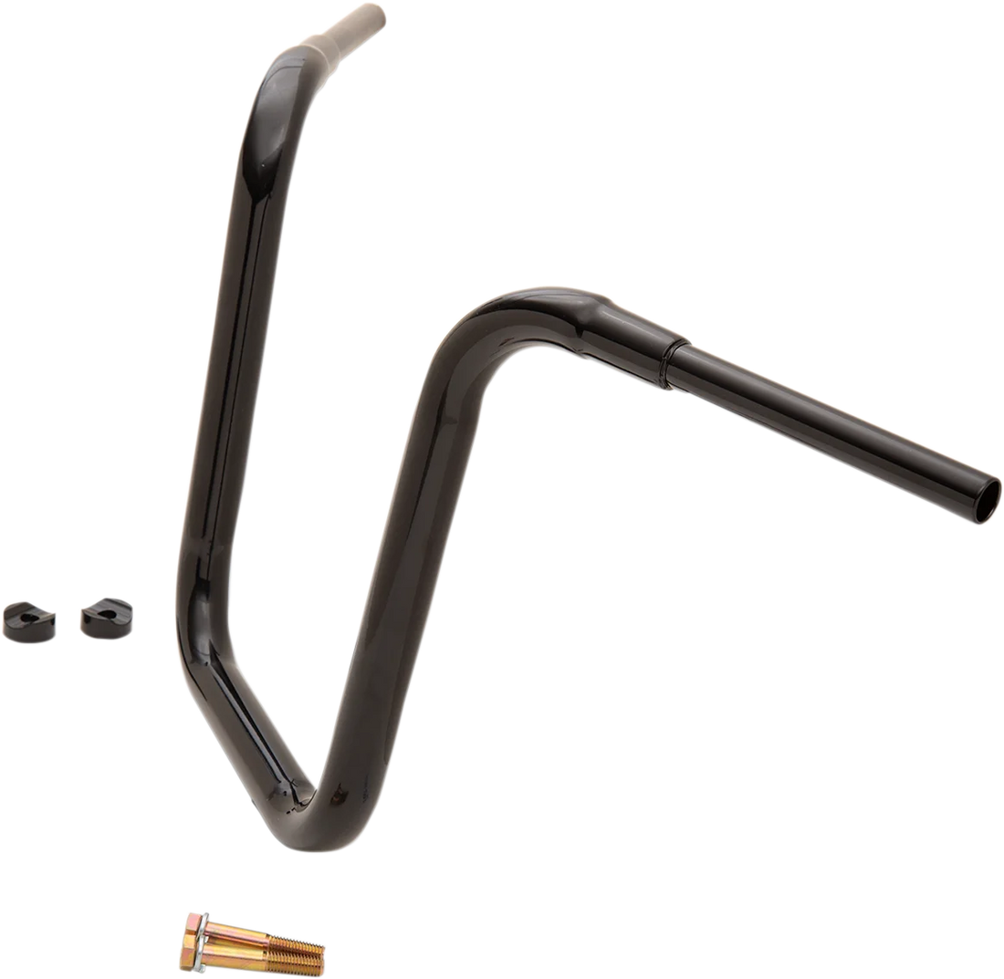 LA Choppers Handlebar - Treehugger - Wide - 16" - Black LA-7375-16B - Side View