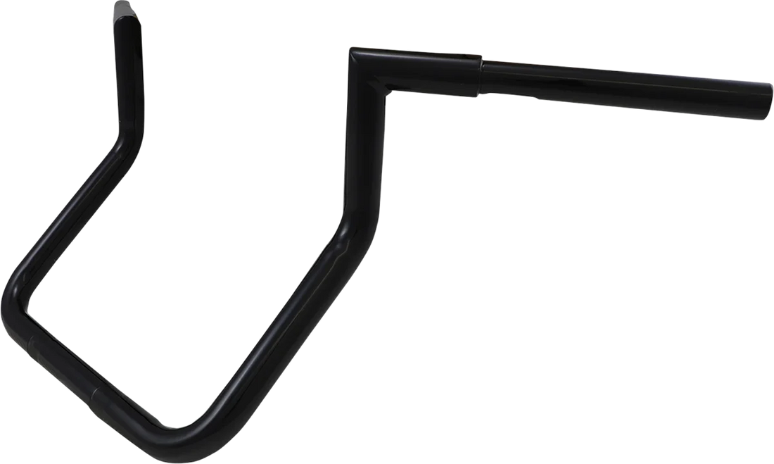 LA Choppers Handlebar - Twin Peak - 12" - Black LA-7368-12B - Side View