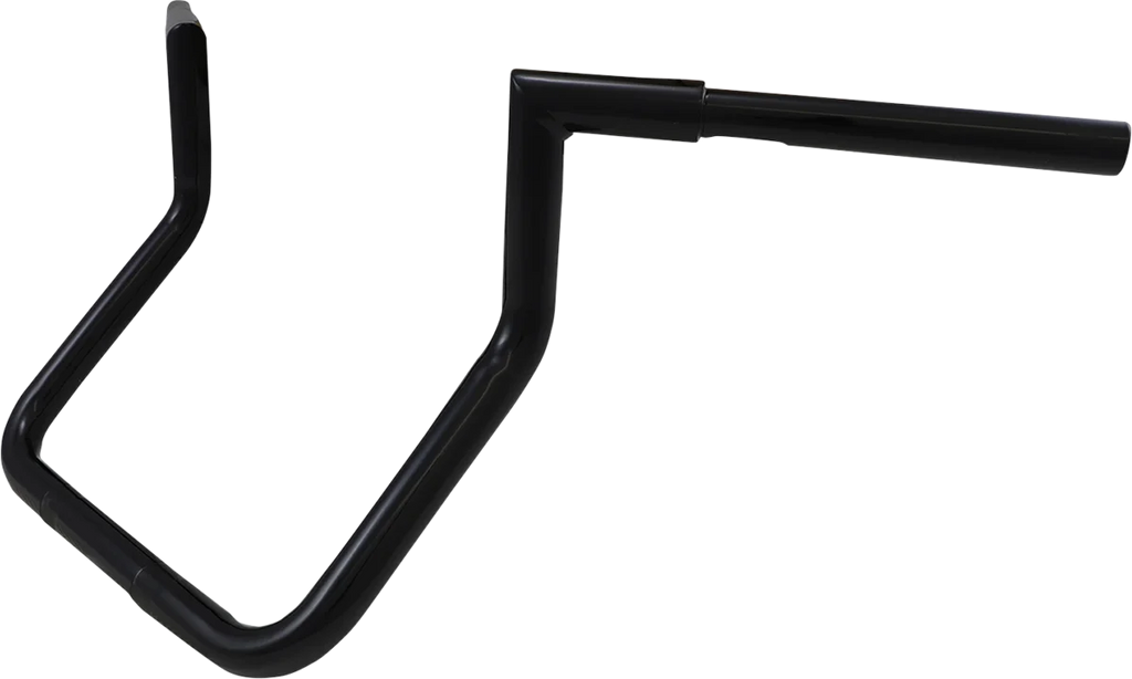 LA Choppers Handlebar - Twin Peak - 12" - Black LA-7368-12B - Side View