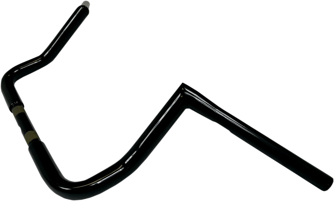 LA Choppers Handlebar - Twin Peaks - Bagger - 10" - Black LA-7361-10B - Side View