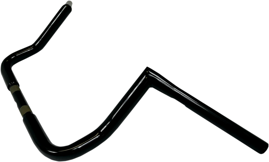 LA Choppers Handlebar - Twin Peaks - Bagger - 10" - Black LA-7361-10B - Side View