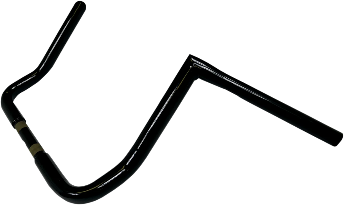 LA Choppers Handlebar - Twin Peaks - Bagger - 12" - Black LA-7361-12B - Side View