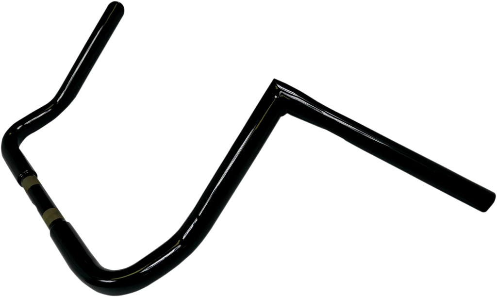 LA Choppers Handlebar - Twin Peaks - Bagger - 12" - Black LA-7361-12B - Side View