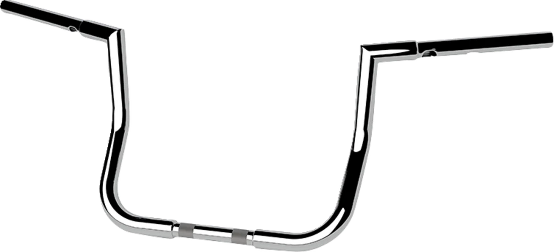 LA Choppers Handlebar - Twin Peaks - Bagger - 12" - Chrome LA-7367-12 - Side View
