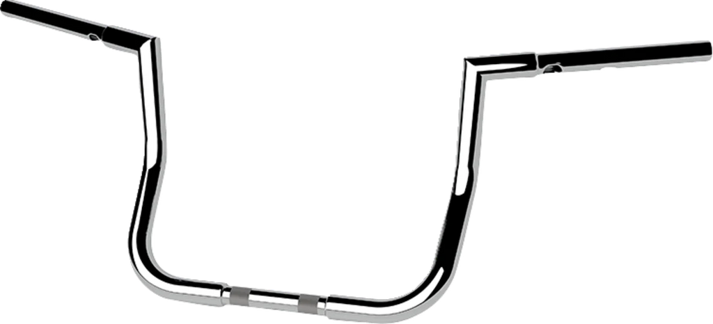 LA Choppers Handlebar - Twin Peaks - Bagger - 12" - Chrome LA-7367-12 - Side View