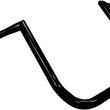 Load image into Gallery viewer, LA Choppers Handlebar - Twin Peaks - Bagger - 14" - Black LA-7361-14B - Side View