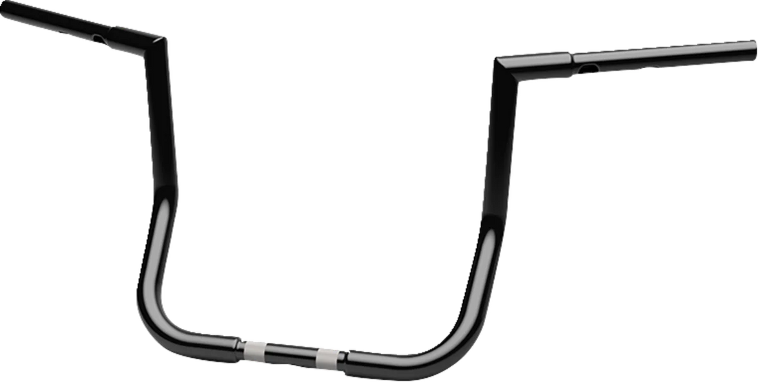 LA Choppers Handlebar - Twin Peaks - Bagger - 14" - Black LA-7367-14B - Side View