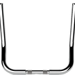 Load image into Gallery viewer, LA Choppers Handlebar - Twin Peaks - Bagger - 16" - Chrome LA-7367-16 - Main Product View