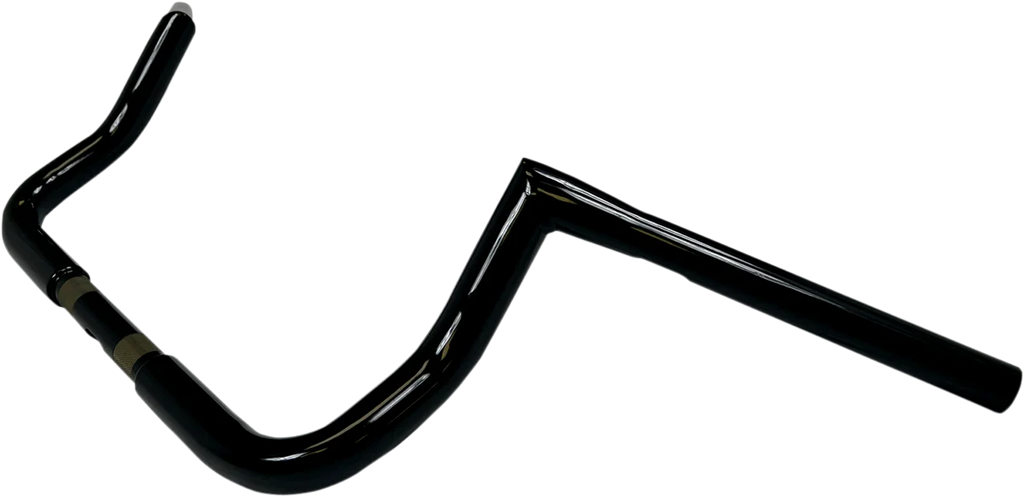 LA Choppers Handlebar - Twin Peaks - Bagger - 8" - Black LA-7361-08B - Side View