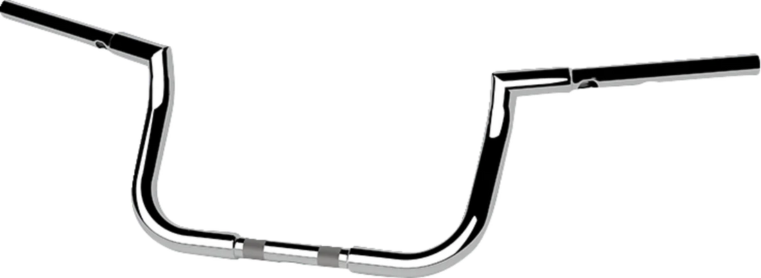 LA Choppers Handlebar - Twin Peaks - Bagger - 8" - Chrome LA-7367-08 - Side View