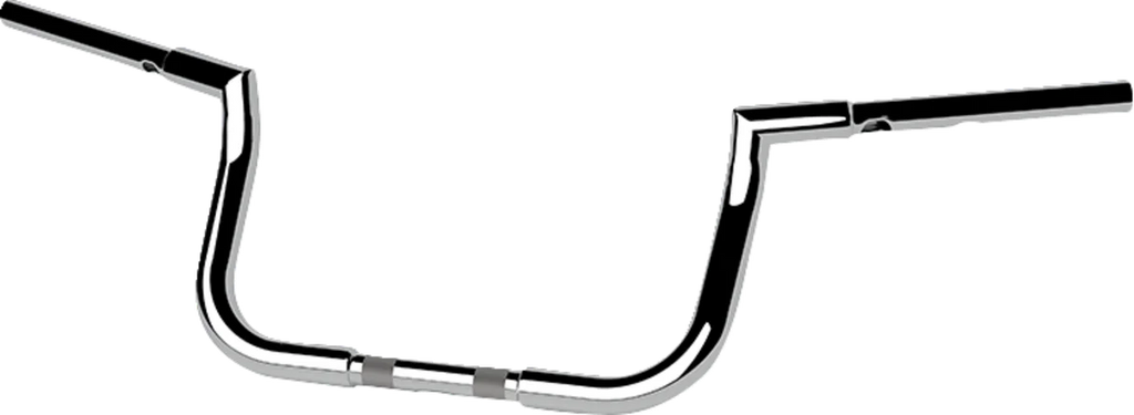 LA Choppers Handlebar - Twin Peaks - Bagger - 8" - Chrome LA-7367-08 - Side View