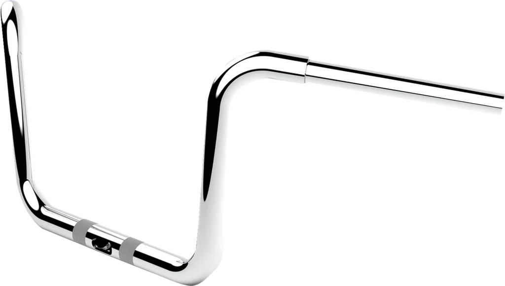 LA Choppers Handlebar - Twin Round - 10" - Chrome LA-7324-10C - Side View