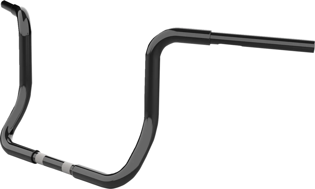 LA Choppers Handlebar - Twin Round - 12" - Black LA-7325-12B - Side View