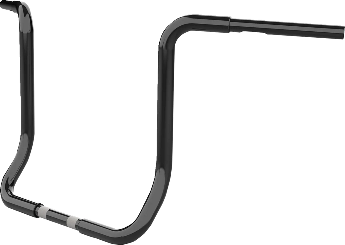 LA Choppers Handlebar - Twin Round - 16" - Black LA-7325-16B - Side View