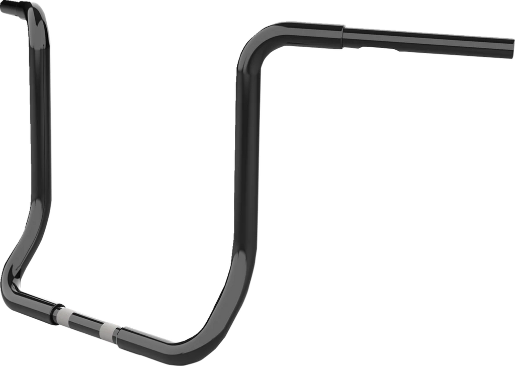LA Choppers Handlebar - Twin Round - 16" - Black LA-7325-16B - Side View